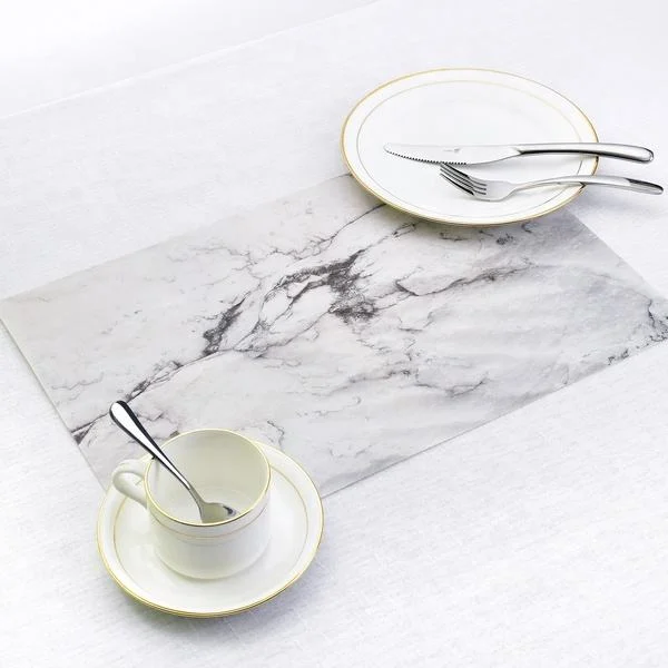 Marble Placemats Unique Beer Coffee Bar Tea Round Custom Gold Cup Mat Placemat