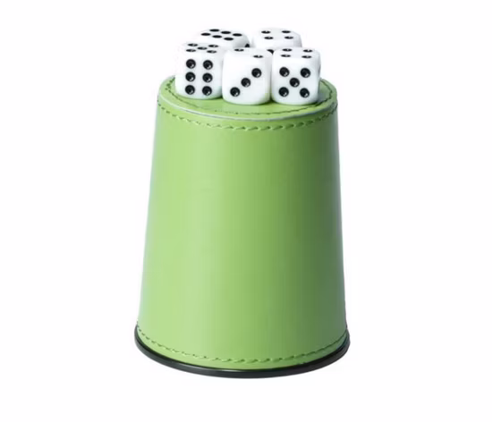 Wholesale Holder Leather Dice Cup Printed Logo Dice Cup Game