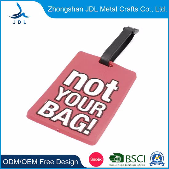 High Quality Girly Golf Gamer Fashion Custom Guitar Goth GPS Cruise with Personalized Logo Rubber Soft PVC Bag Luggage Tag