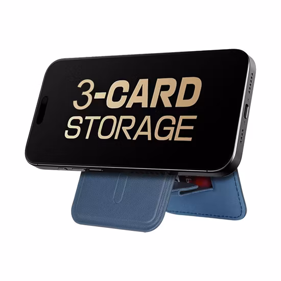 Factory OEM Adhesive Phone Wallet PU Leather Cell Phone Card Holder for All Smartphones & Cases