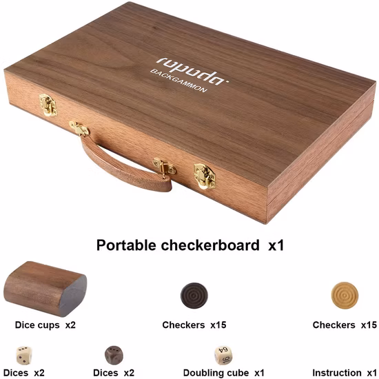 Wholesale High Quality Travel Size Wooden Backgammon Board Game Set