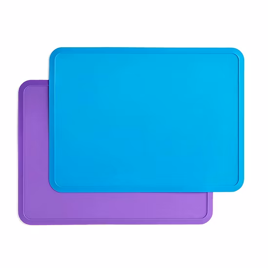 Colored FDA Kids Foldable Silicone Food Placemat Silicone Baking Mat Silicone Table Place Mat