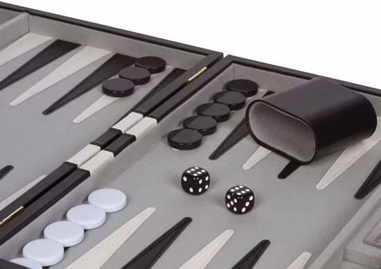 Hot Sale Luxury Leather Gifts Backgammon Checkers Chess Game Set International Chess and Backgammon
