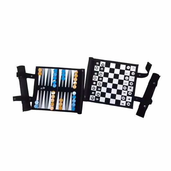 Factory Price Custom Backgammon Mat Game Set Portable Travel Backgammon